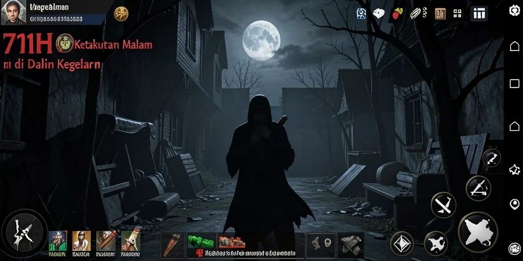 Tampilan gameplay menegangkan di 71H dengan suasana Horror yang mencekam.