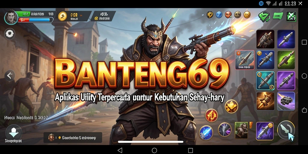 Screenshot menunjukkan antarmuka BANTENG69 yang intuitif dan fitur-fitur utama.