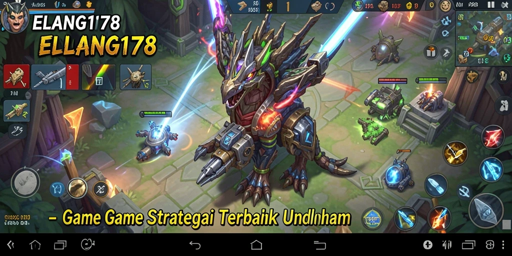 Tampilan seru dalam pertempuran strategi ELANG178.