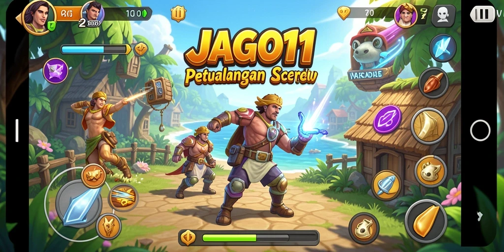 Tampilan gameplay JAGO11 yang penuh aksi seru dan tantangan.