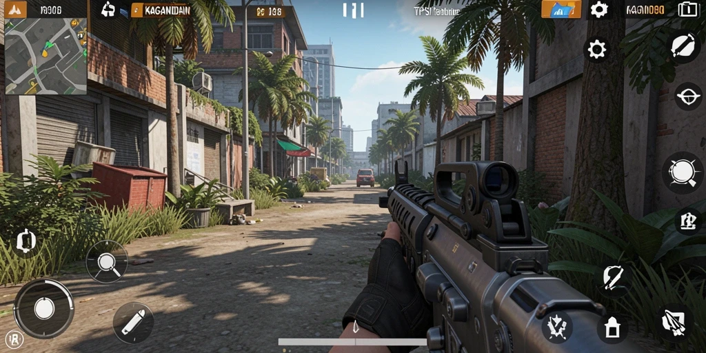 Gameplay KAGANDAN yang seru dan mendebarkan dalam mode TPS.