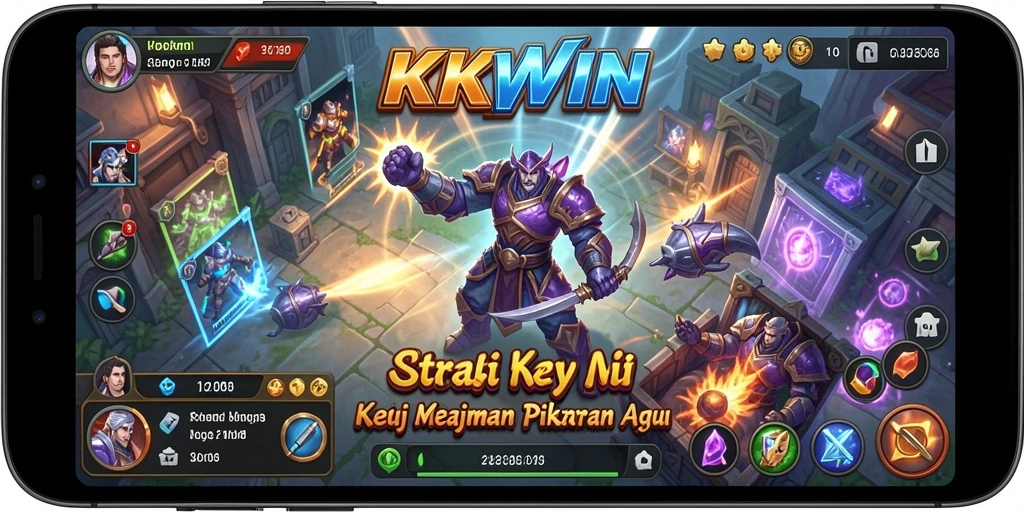 Tampilan gameplay KKWIN yang menampilkan strategi mendalam dan pertempuran taktis.