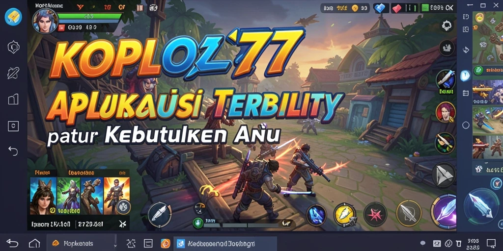 Tampilan antarmuka utama KOPLO77 yang sederhana dan fungsional.