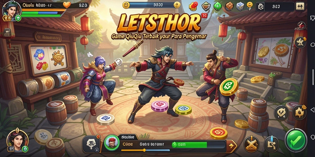 Tampilan gameplay seru LETSTHOR yang memikat pemain QiuQiu.