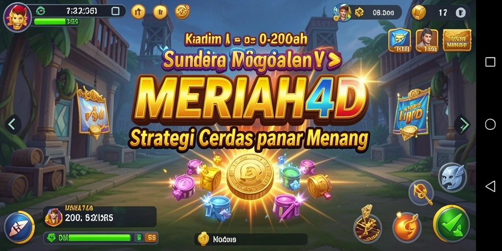 Tampilan gameplay menegangkan dalam MERIAH4D.