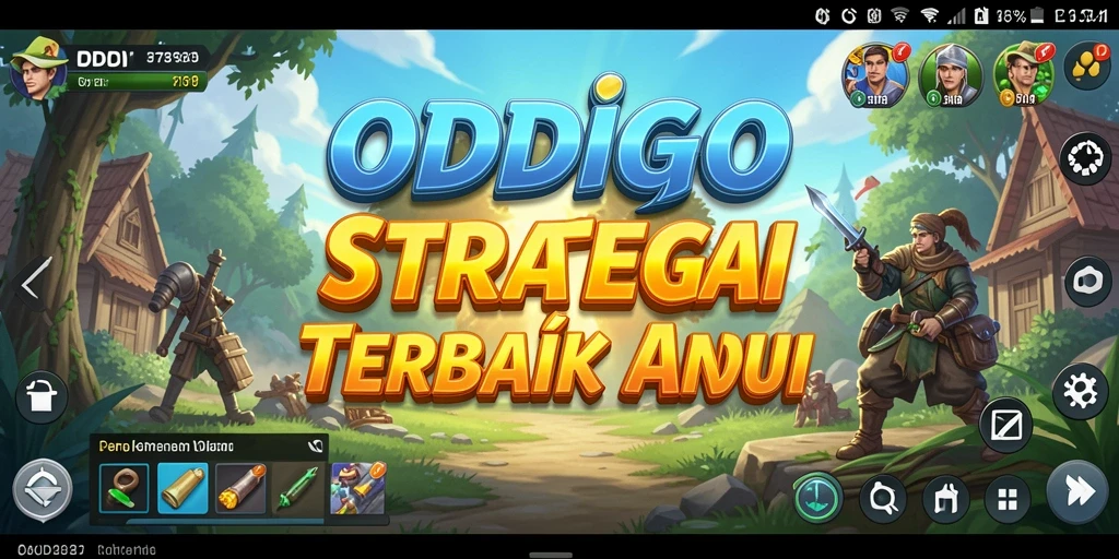 Tampilan gameplay ODDIGO yang menegangkan dan strategis.