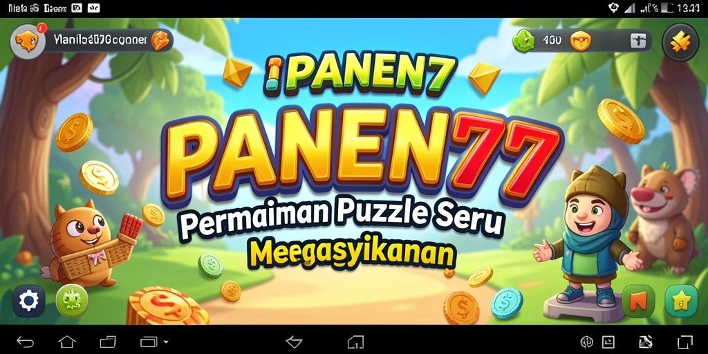 Tampilan gameplay menarik dari PANEN77 dengan berbagai tantangan puzzle.