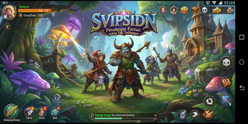 Tangkapan layar menampilkan aksi seru dalam game ARPG SVIPSIDN.